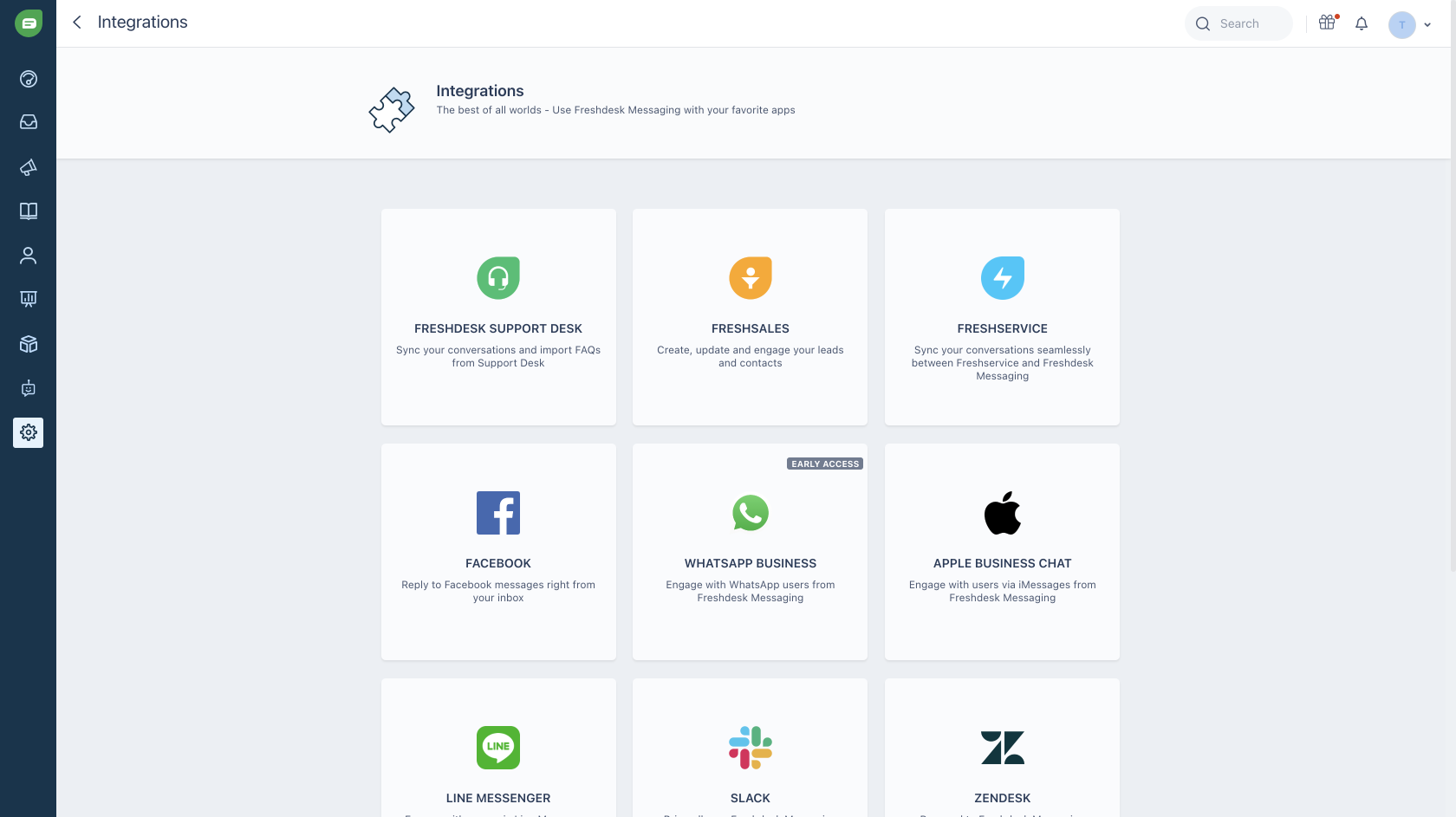 Freshchat screenshot & Video