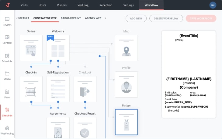 friendlyway Visitor Management Screenshot