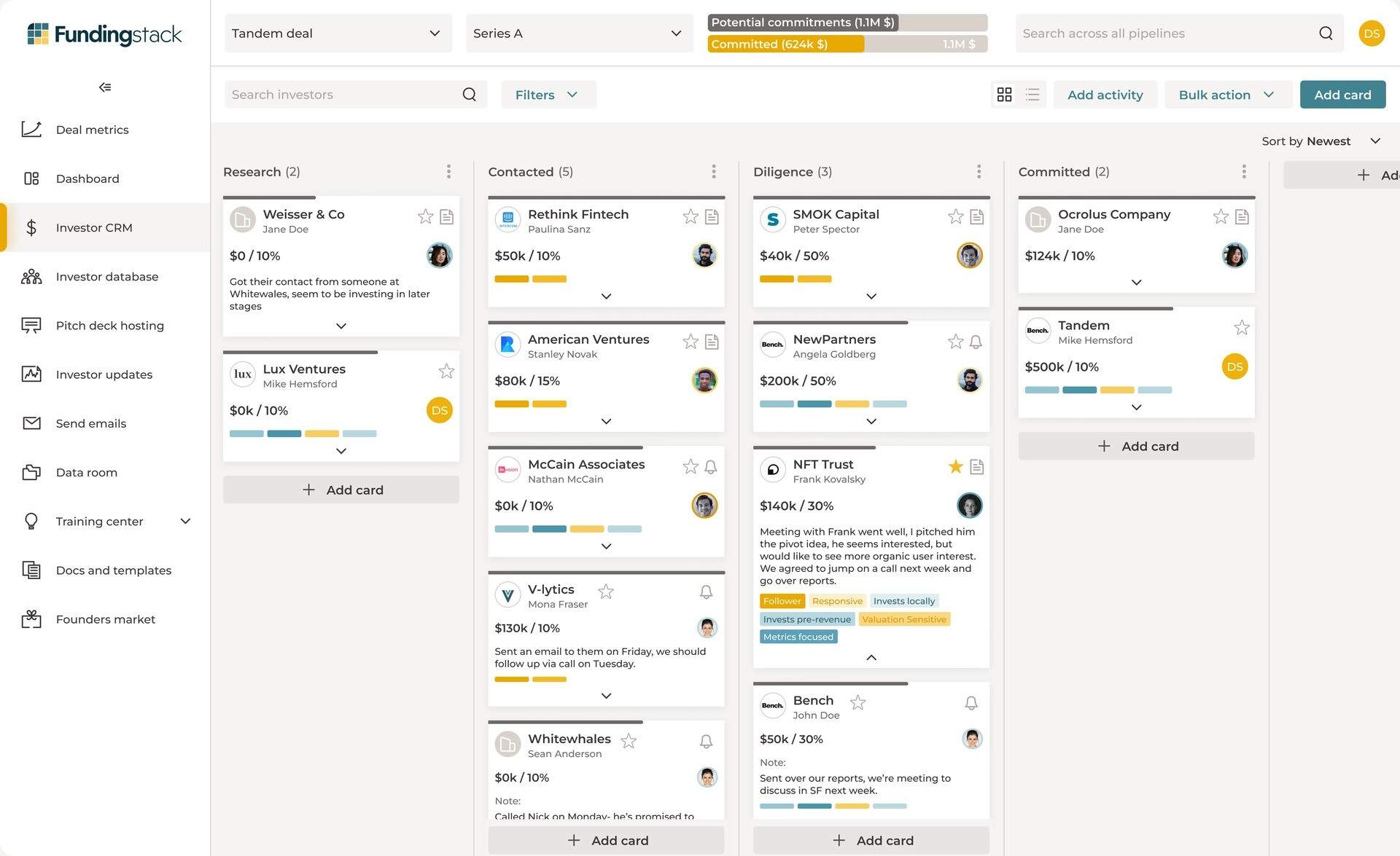 Fundingstack screenshot & Video