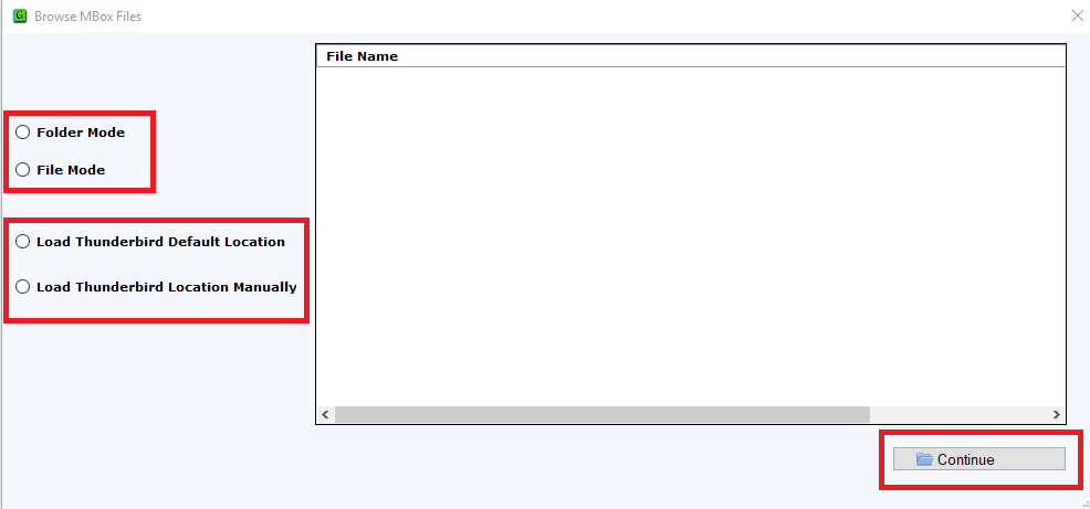 Gaintools Thunderbird Converter Screenshot