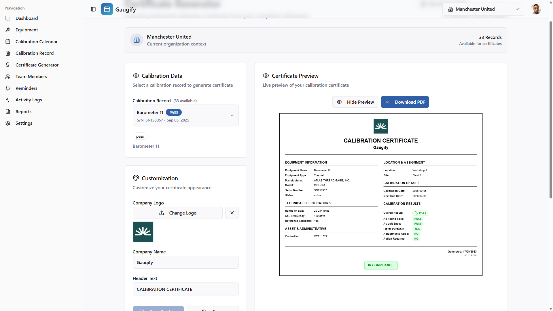Gaugify Screenshot