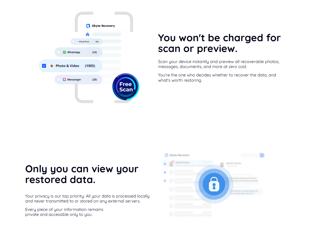 Gbyte Recovery screenshot & Video