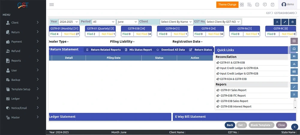 Gen GST Software Screenshot