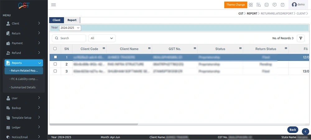 Gen GST Software Screenshot