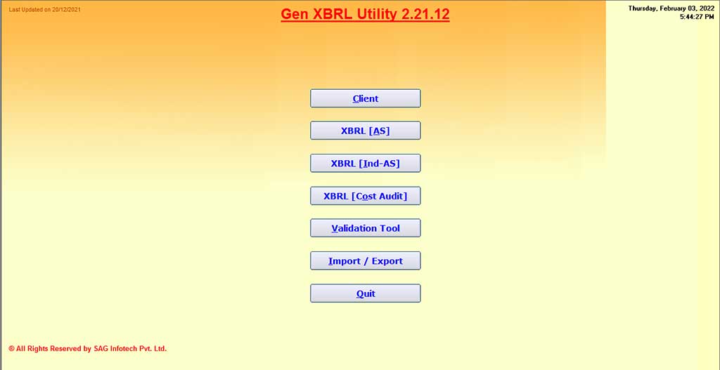 Gen XBRL Software Screenshot