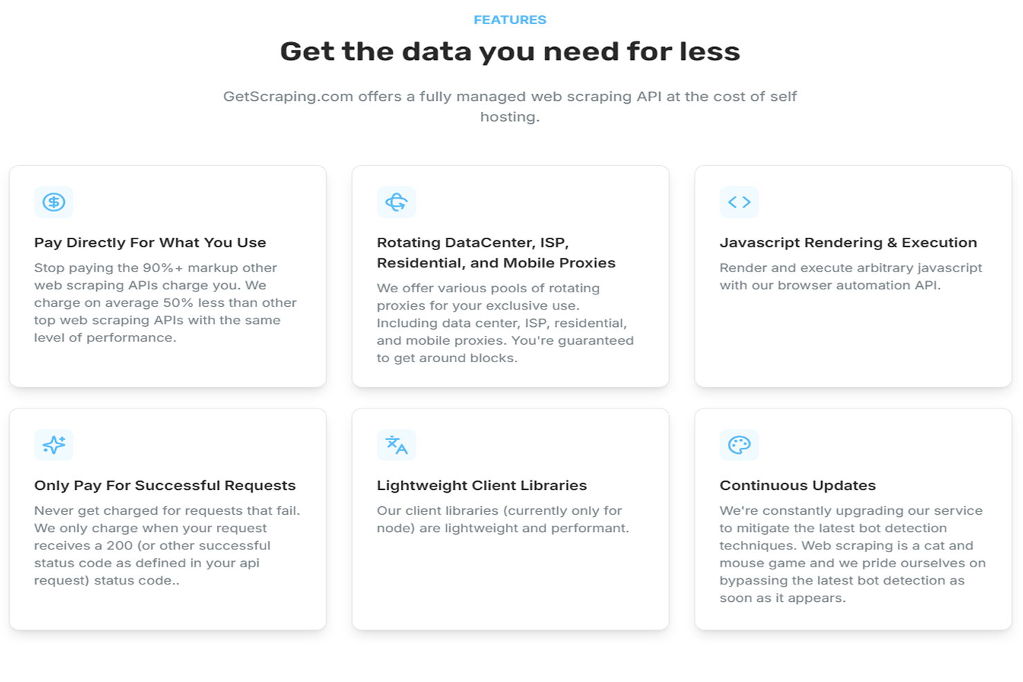 GetScraping.com Screenshot