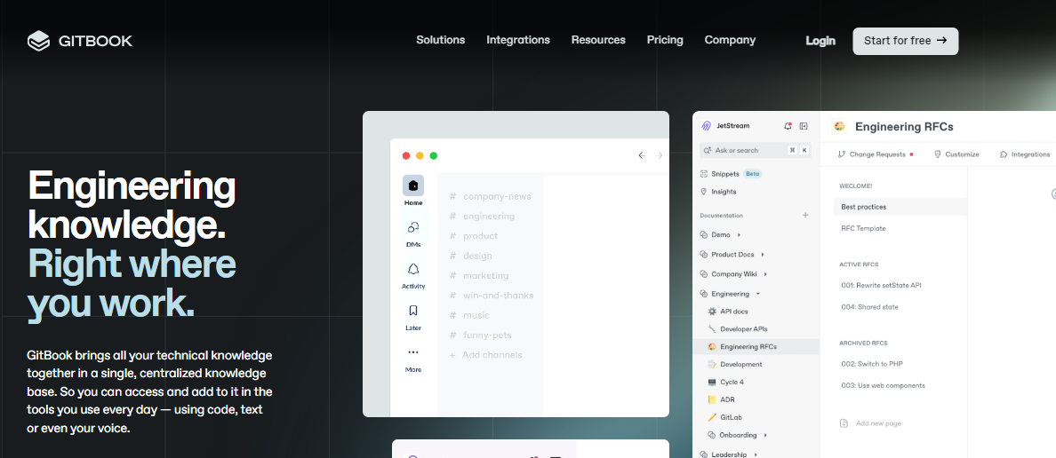 GitBook screenshot & Video