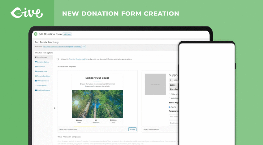 GiveWP Screenshot
