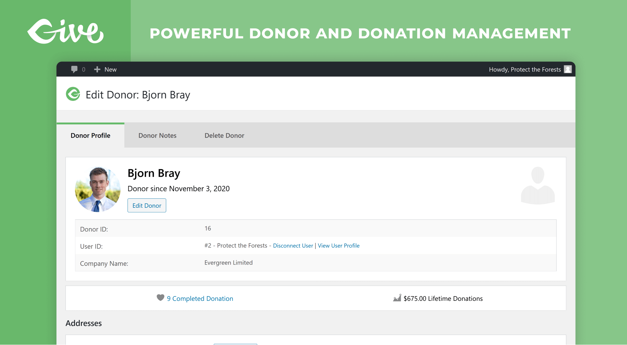 GiveWP Screenshot