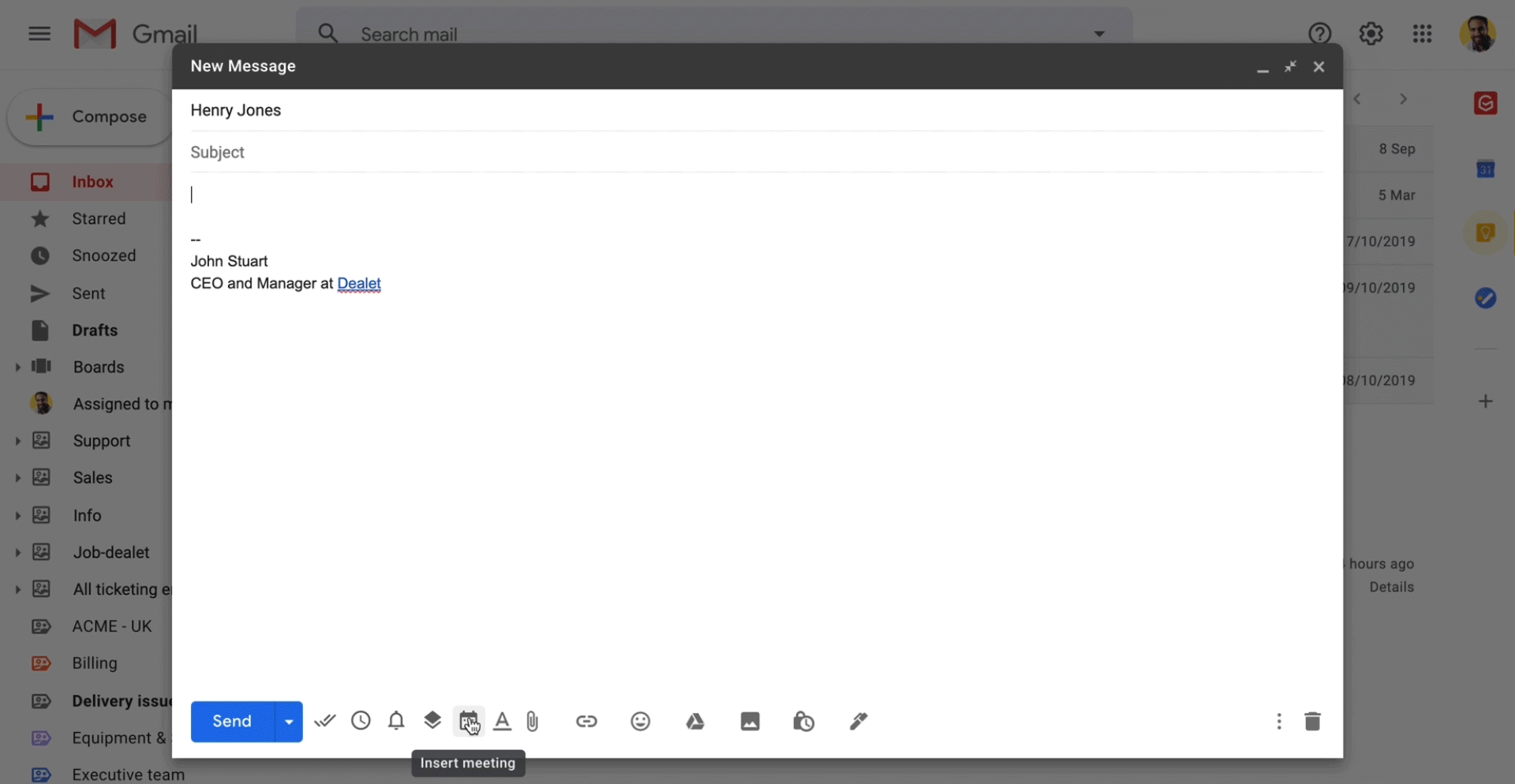 Gmelius Screenshot