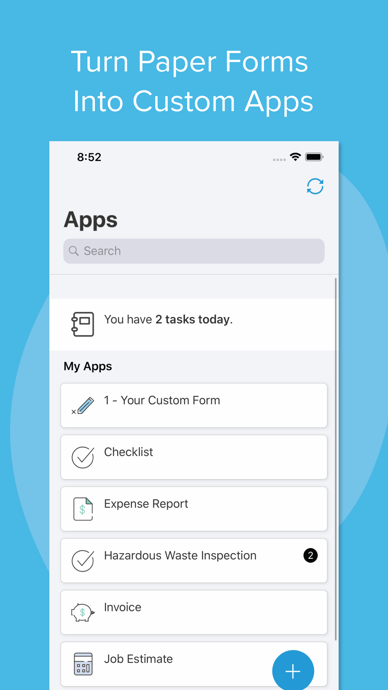 GoCanvas Screenshot