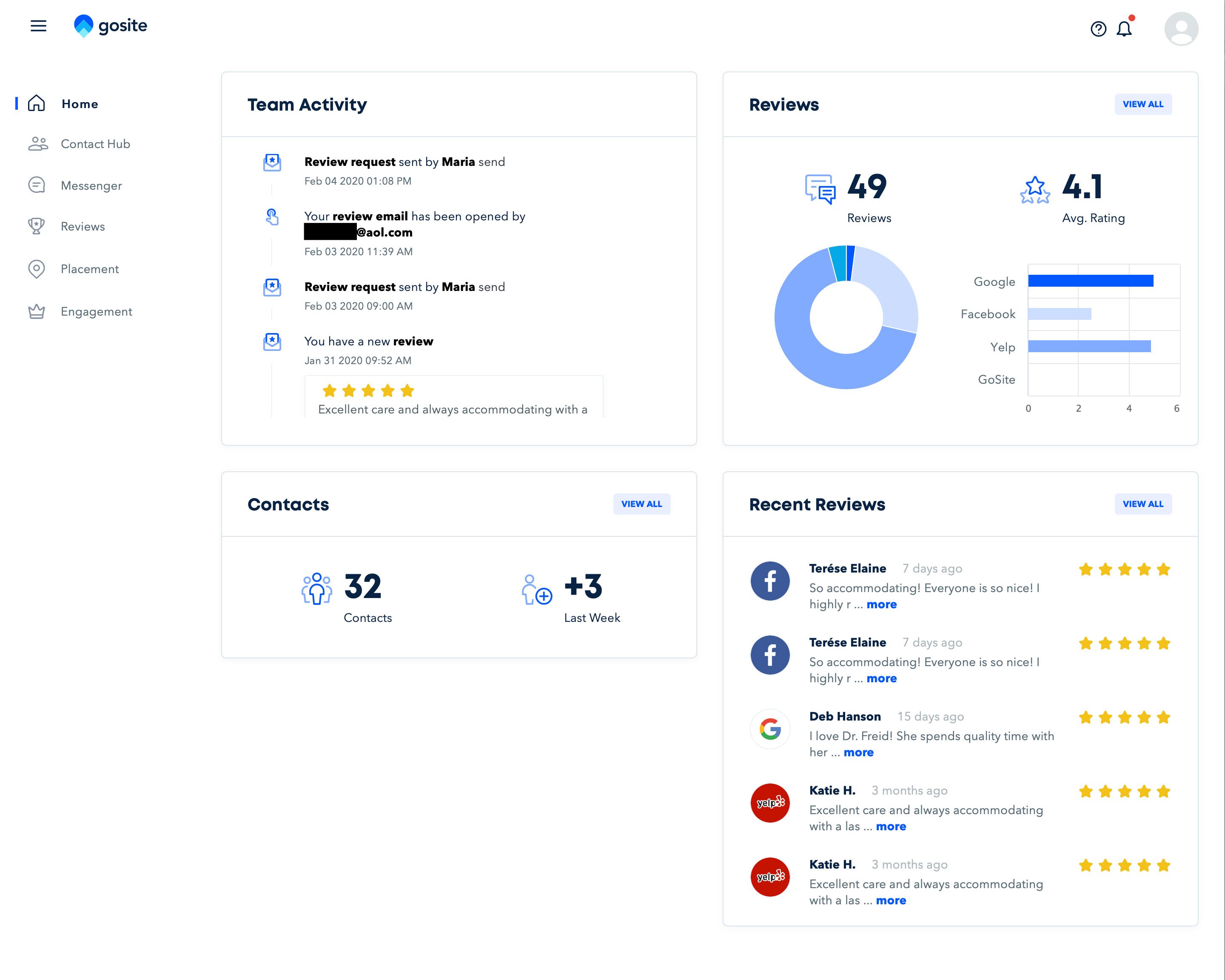 GoSite Screenshot