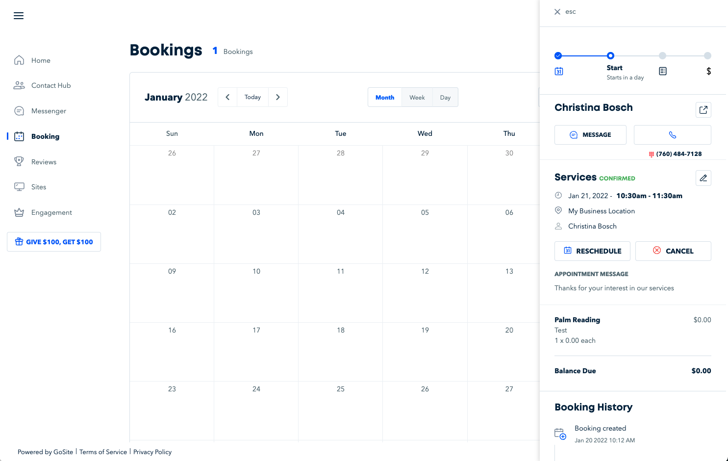 GoSite Screenshot