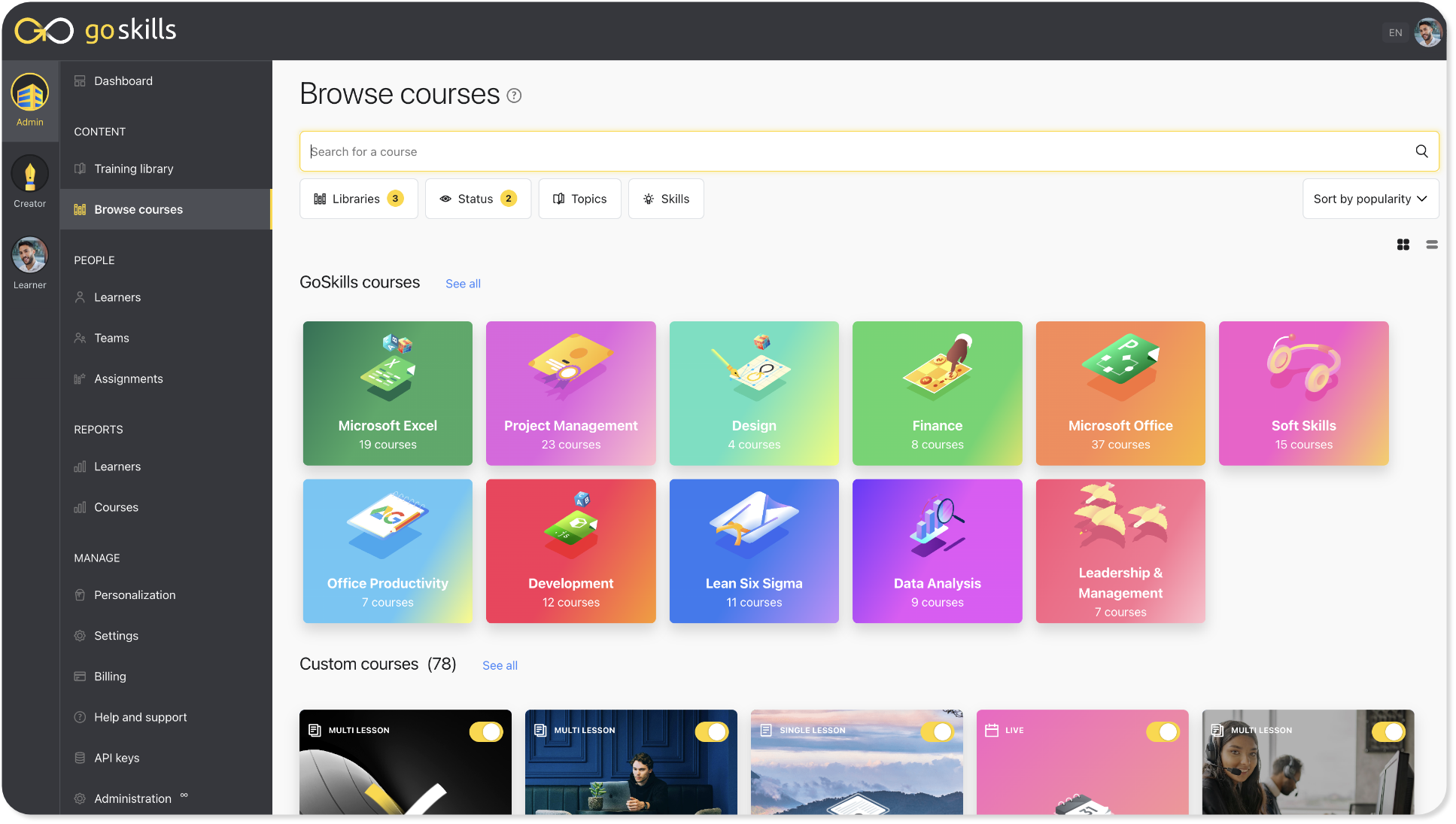 GoSkills Screenshot
