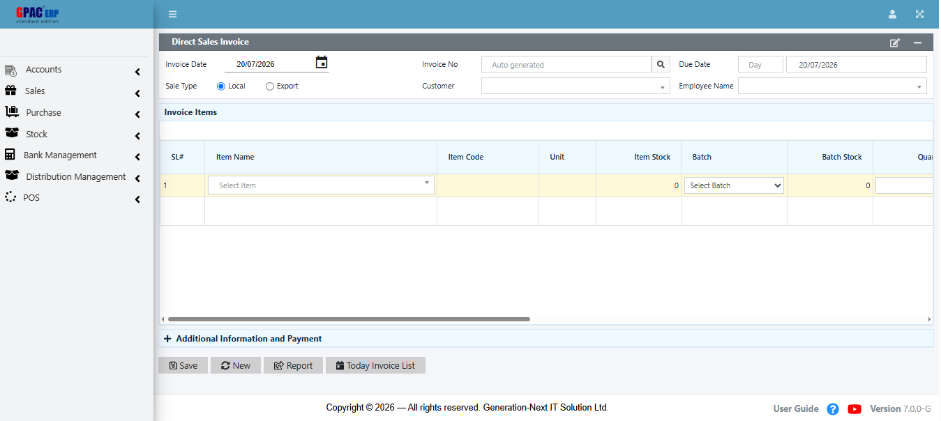 GPAC Software Screenshot