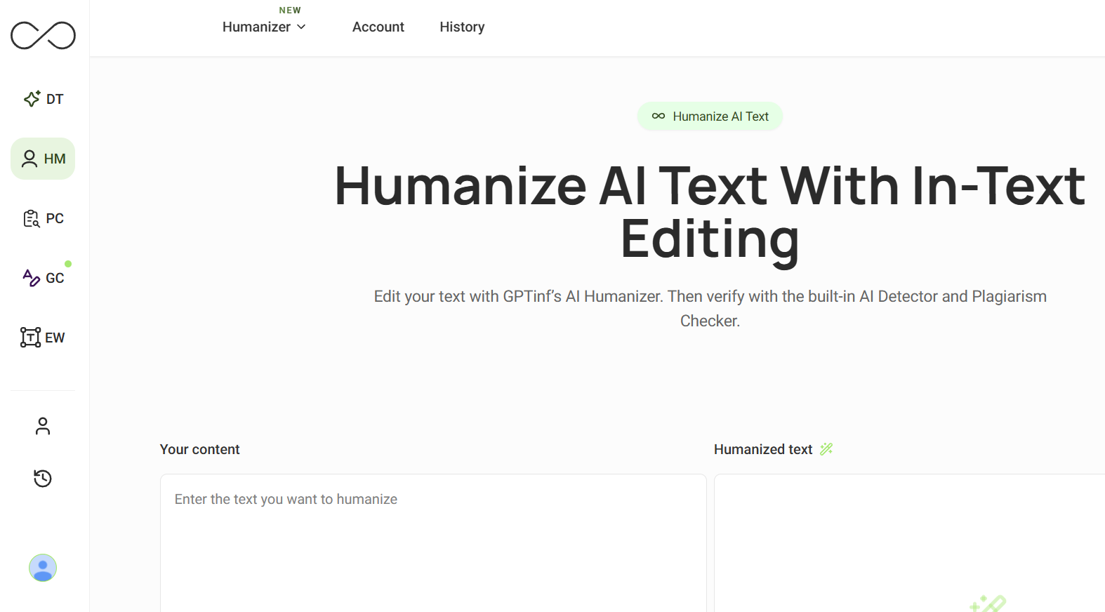 GPTinf Screenshot