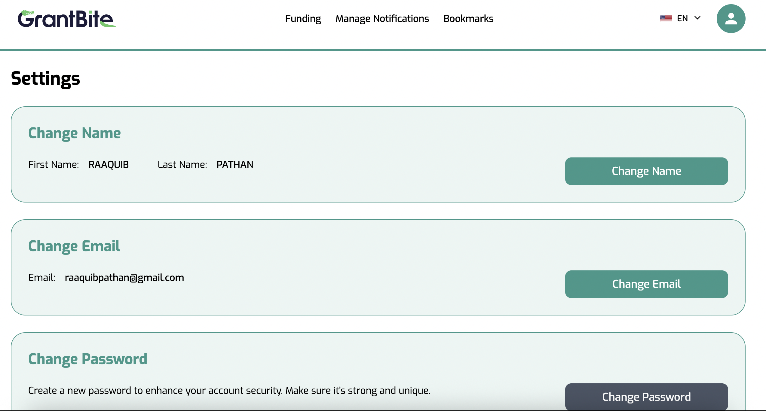 GrantBite Screenshot