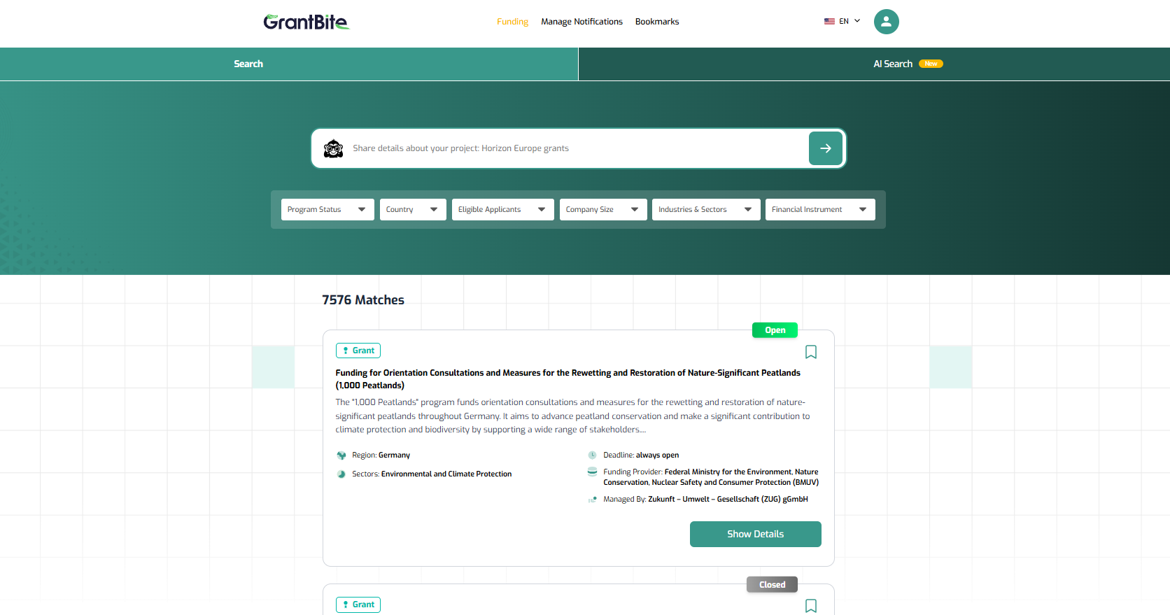 GrantBite Screenshot