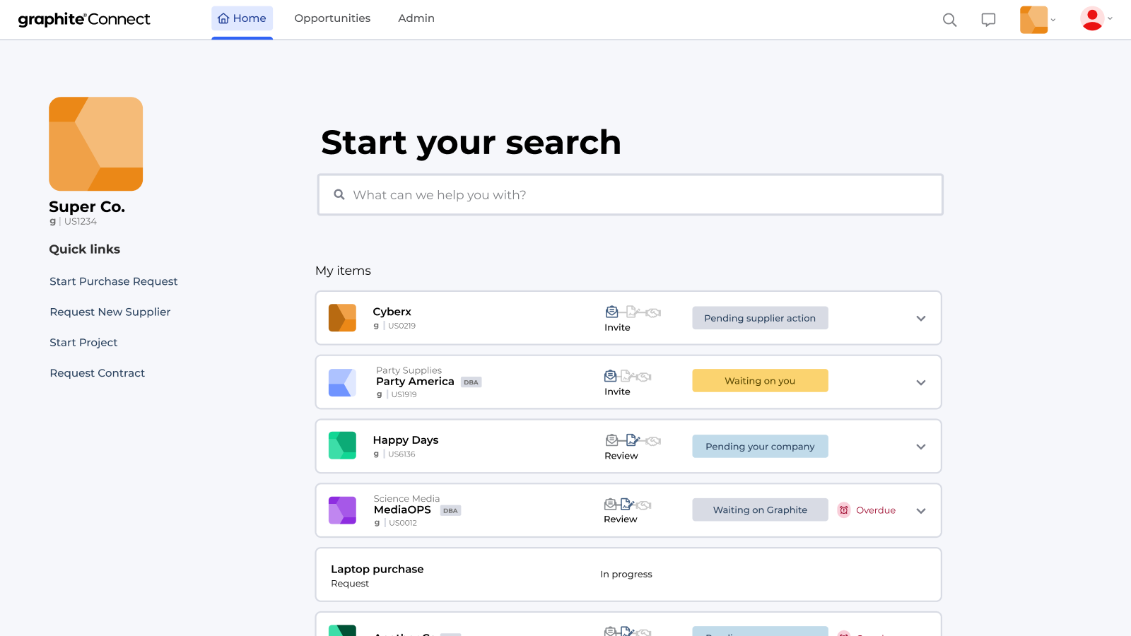 Graphite Connect Screenshot