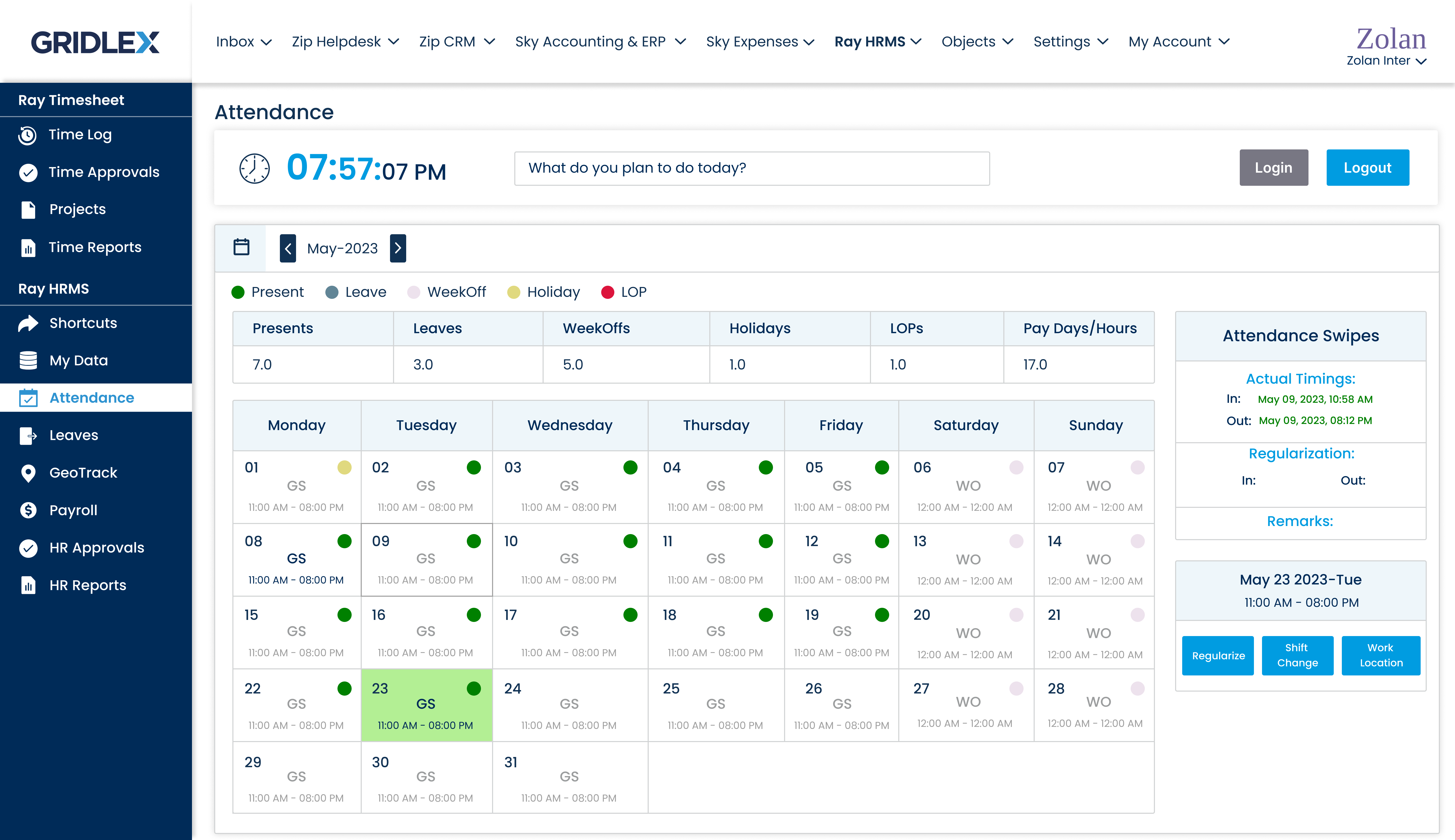 Gridlex screenshot & Video