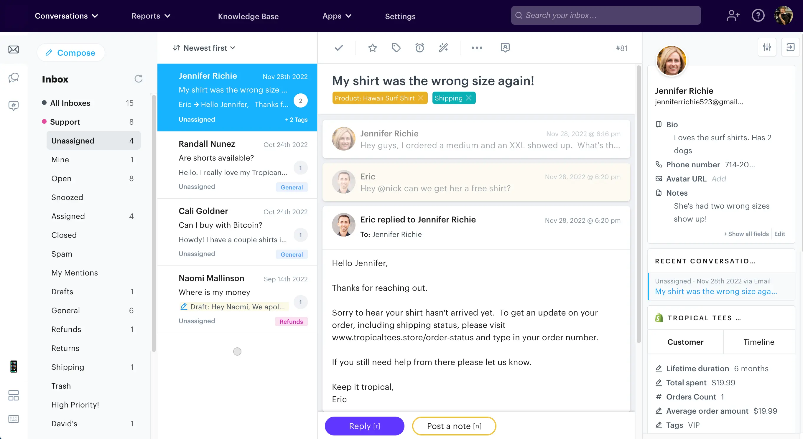 Helply (formerly Groove) Screenshot