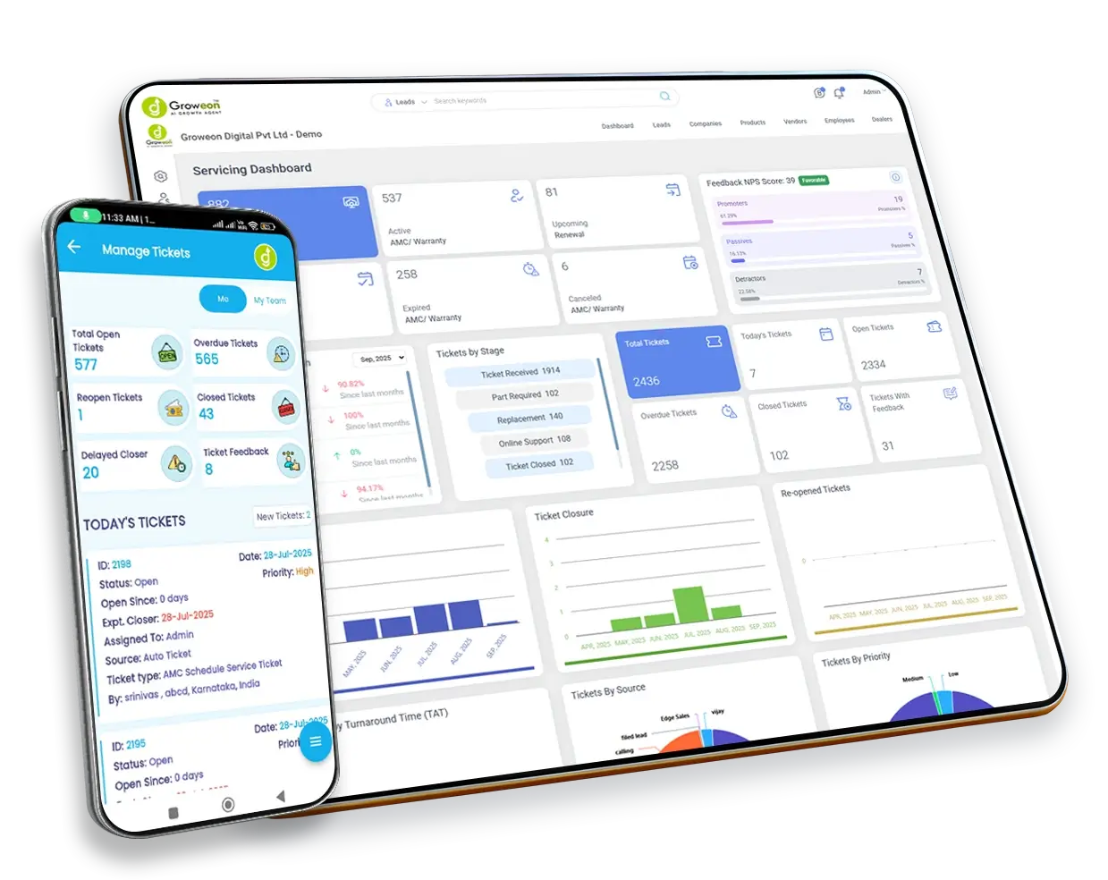 Groweon CRM Screenshot