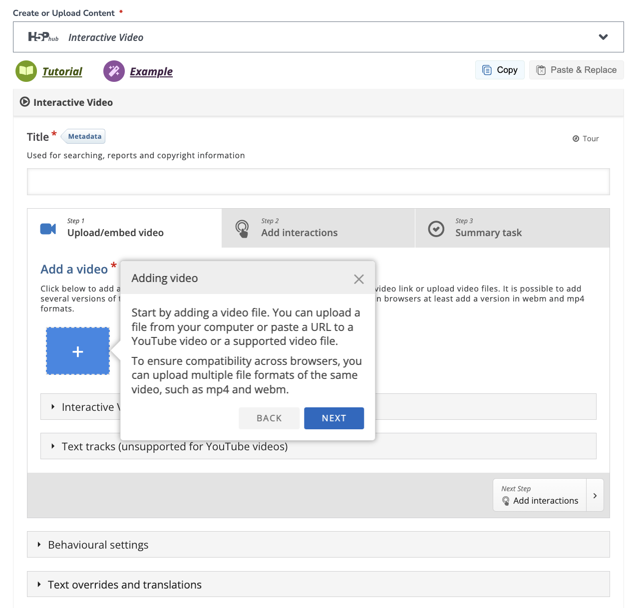 H5P Screenshot