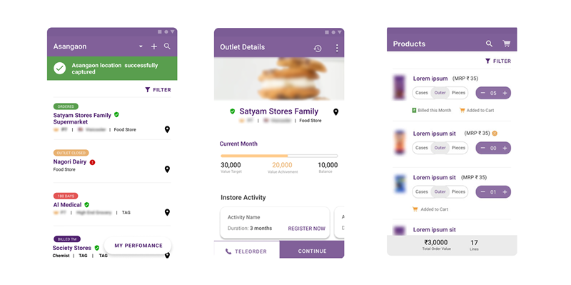 Heera Sales Force Automation Solution Screenshot