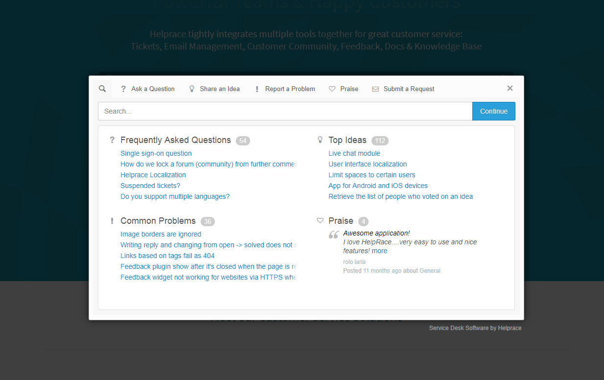 Helprace Screenshot