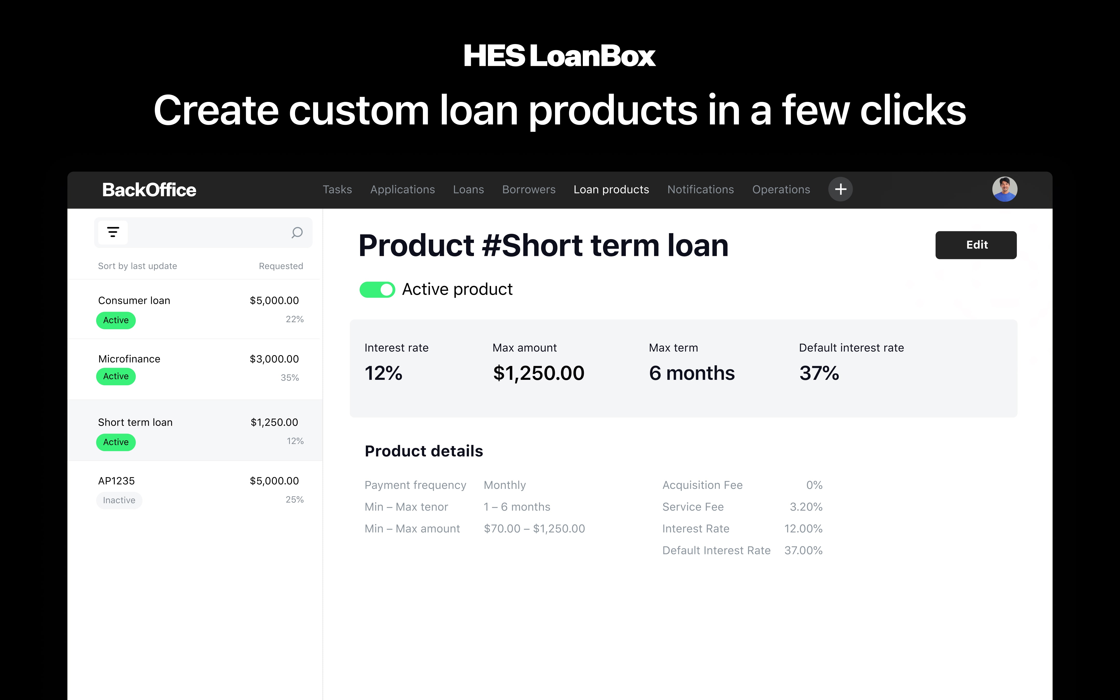 HES LoanBox Screenshot