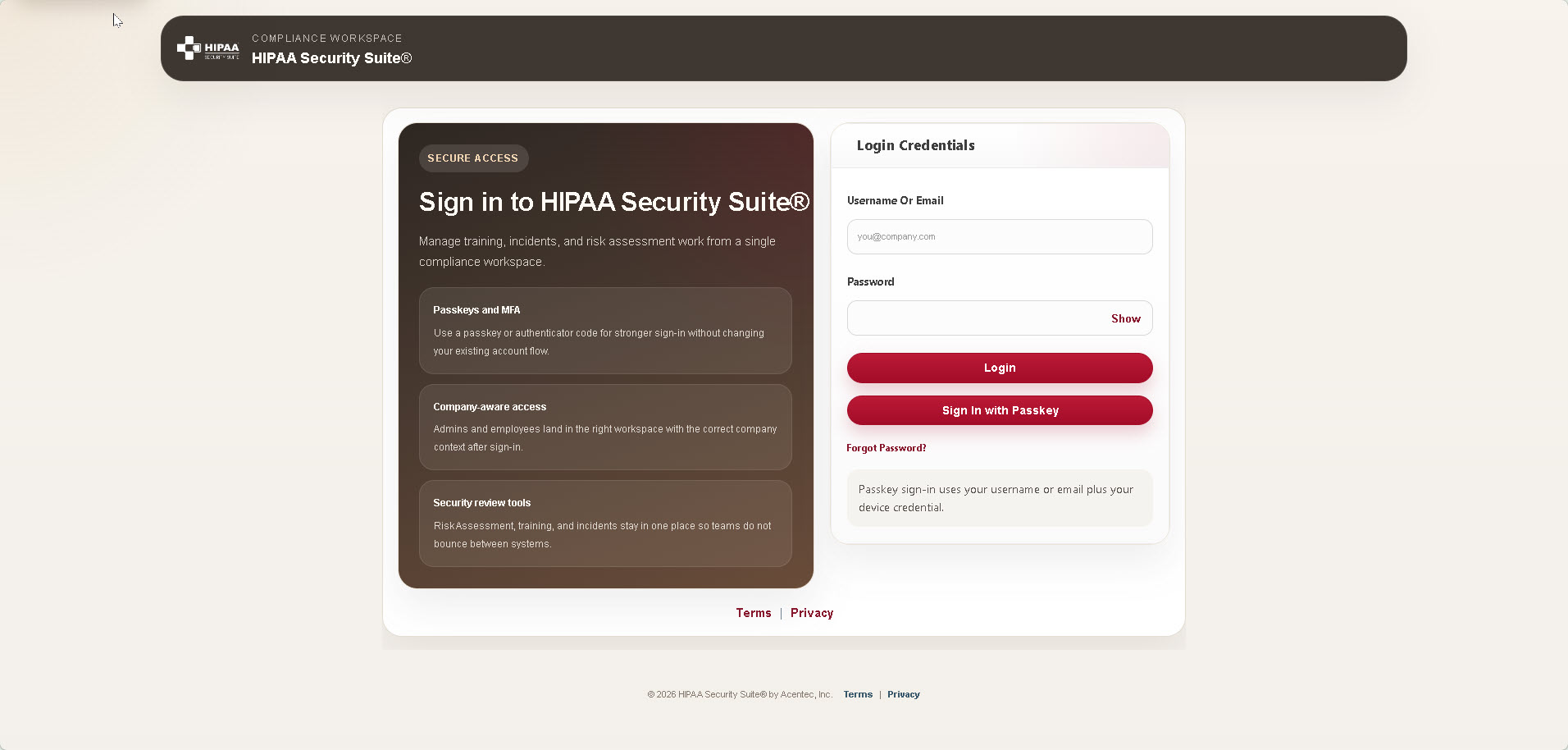 HIPAA Security Suite® Screenshot