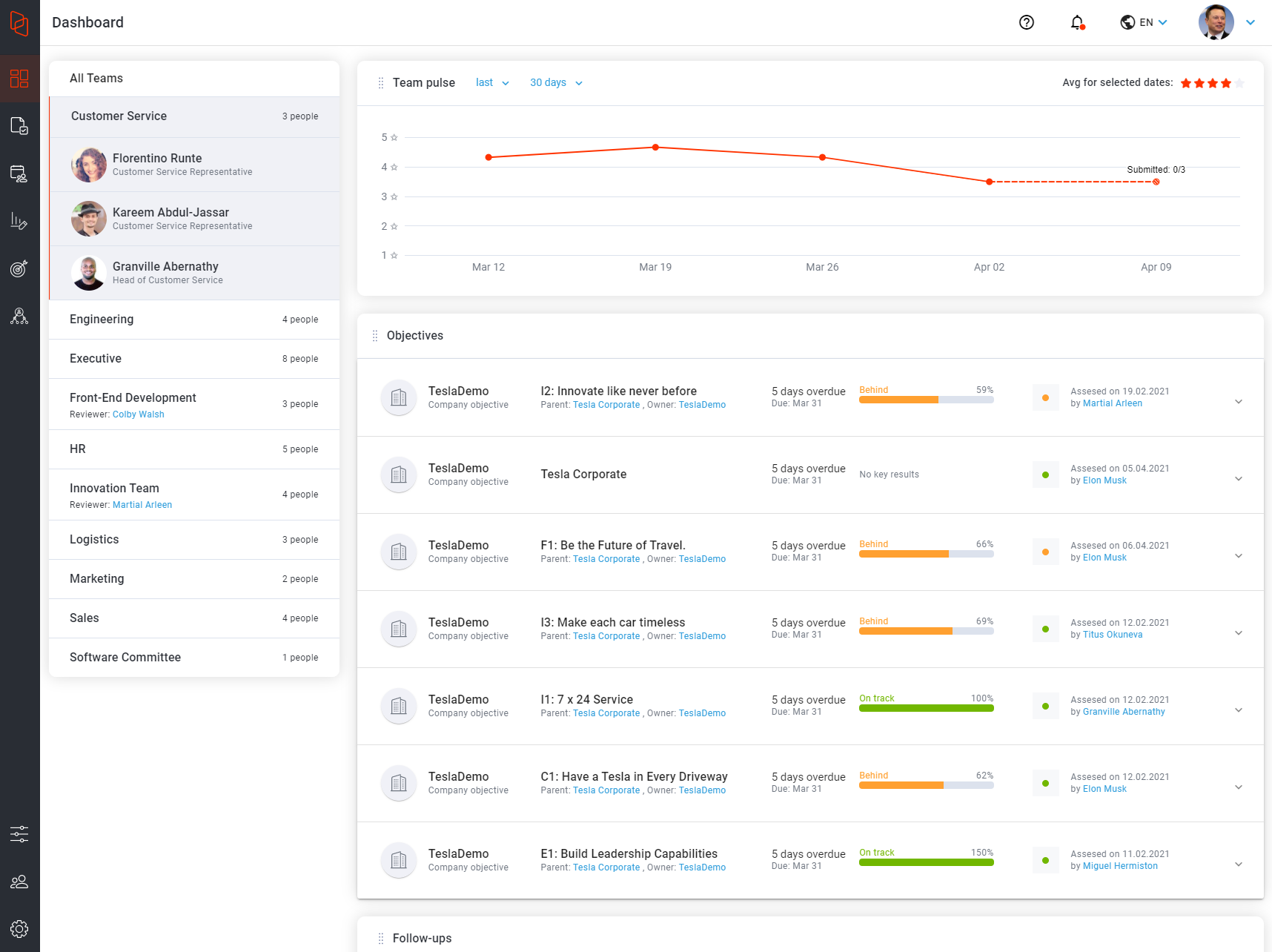 Hirebook Screenshot