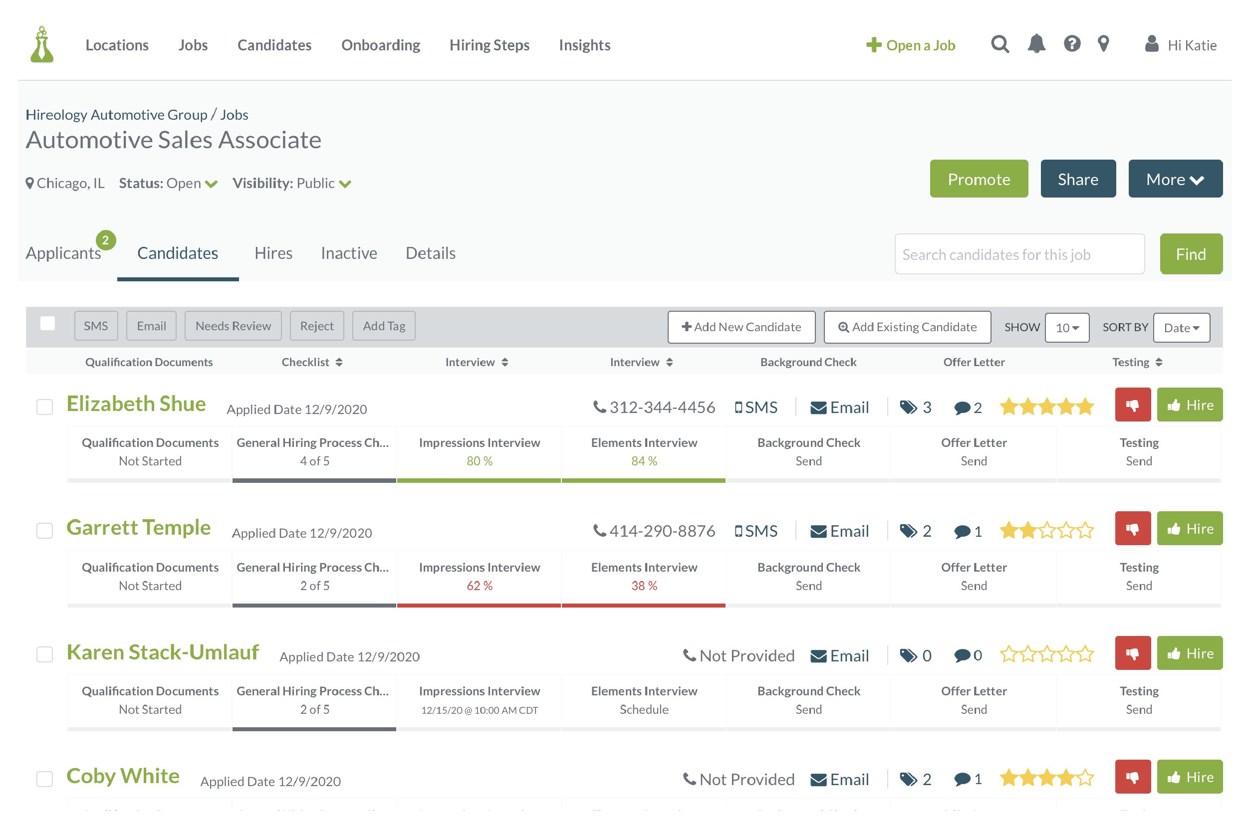 Hireology Screenshot