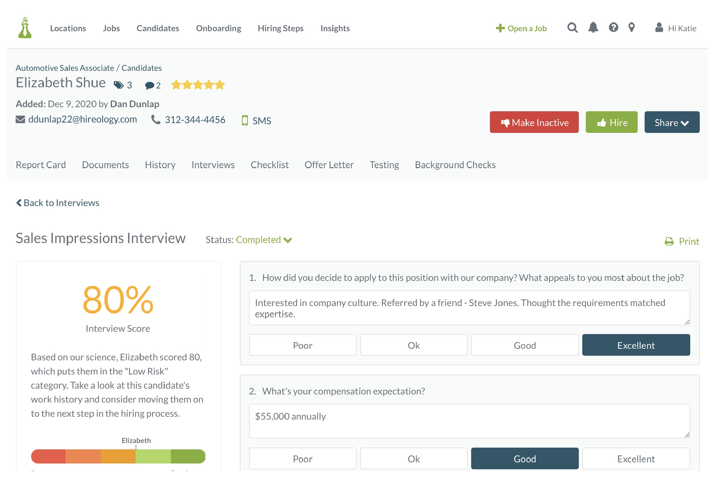 Hireology Screenshot