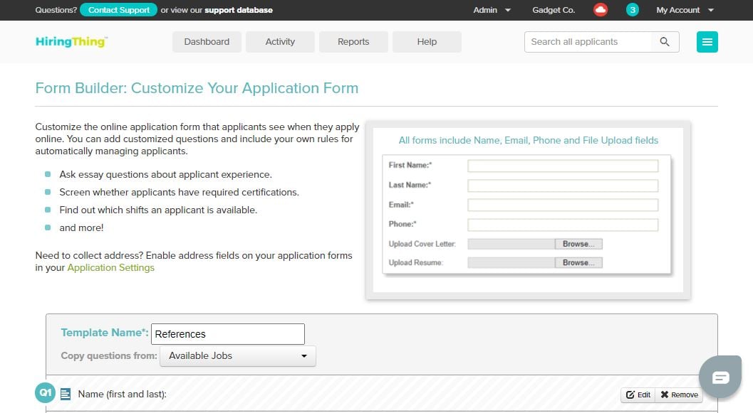 HiringThing Screenshot
