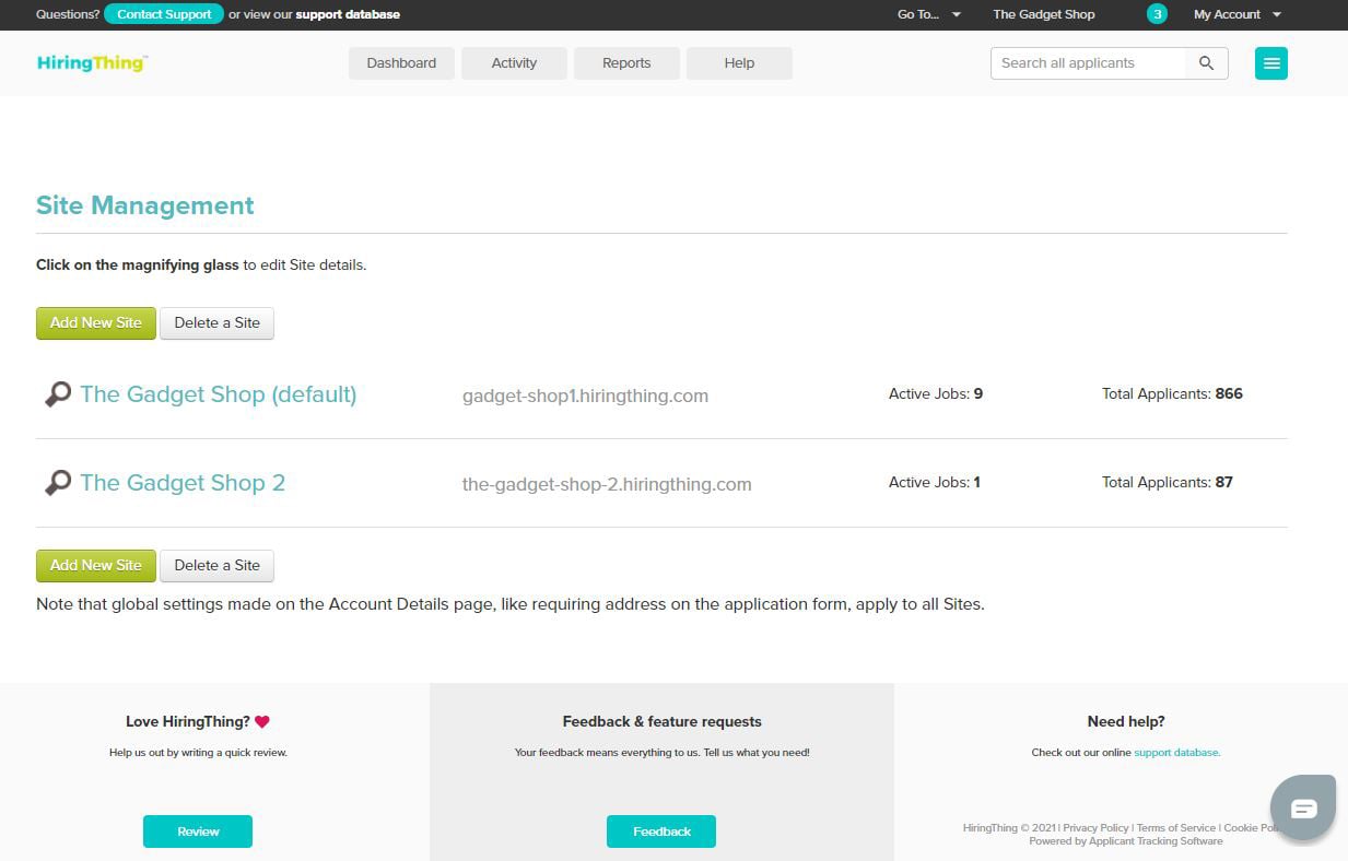 HiringThing Screenshot