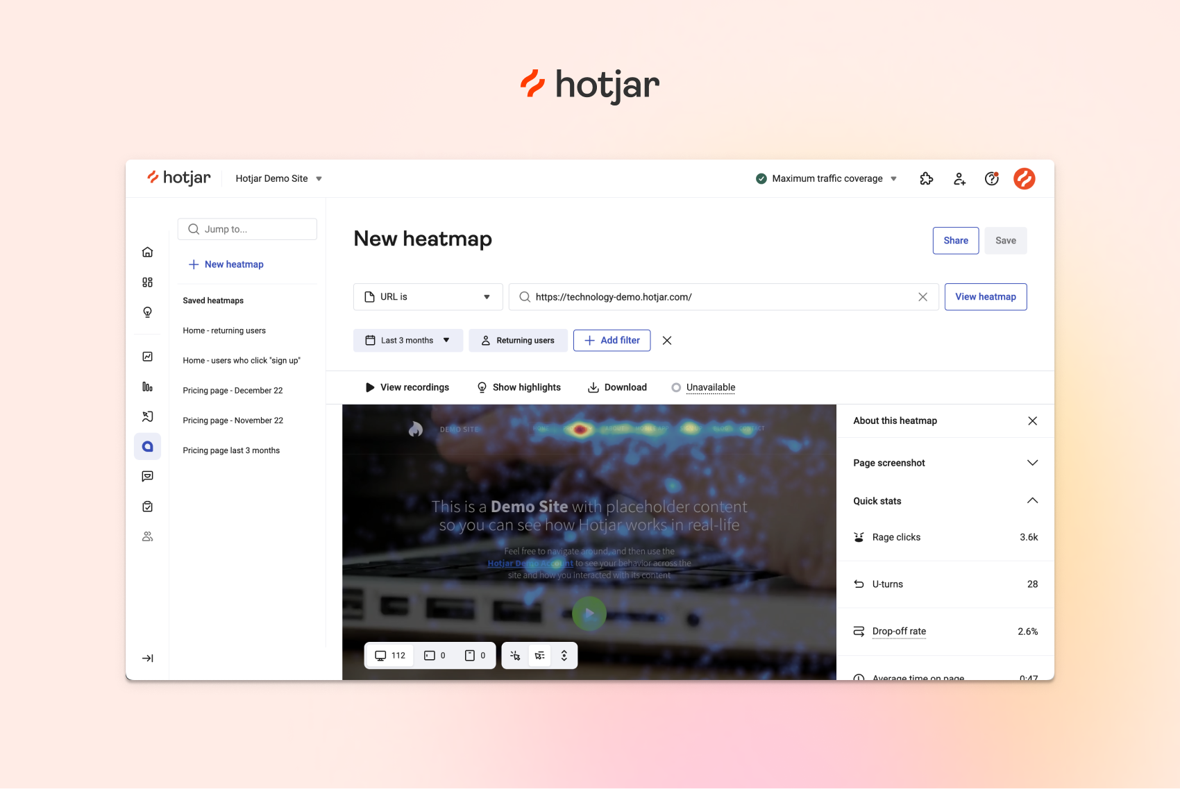 Hotjar Screenshot