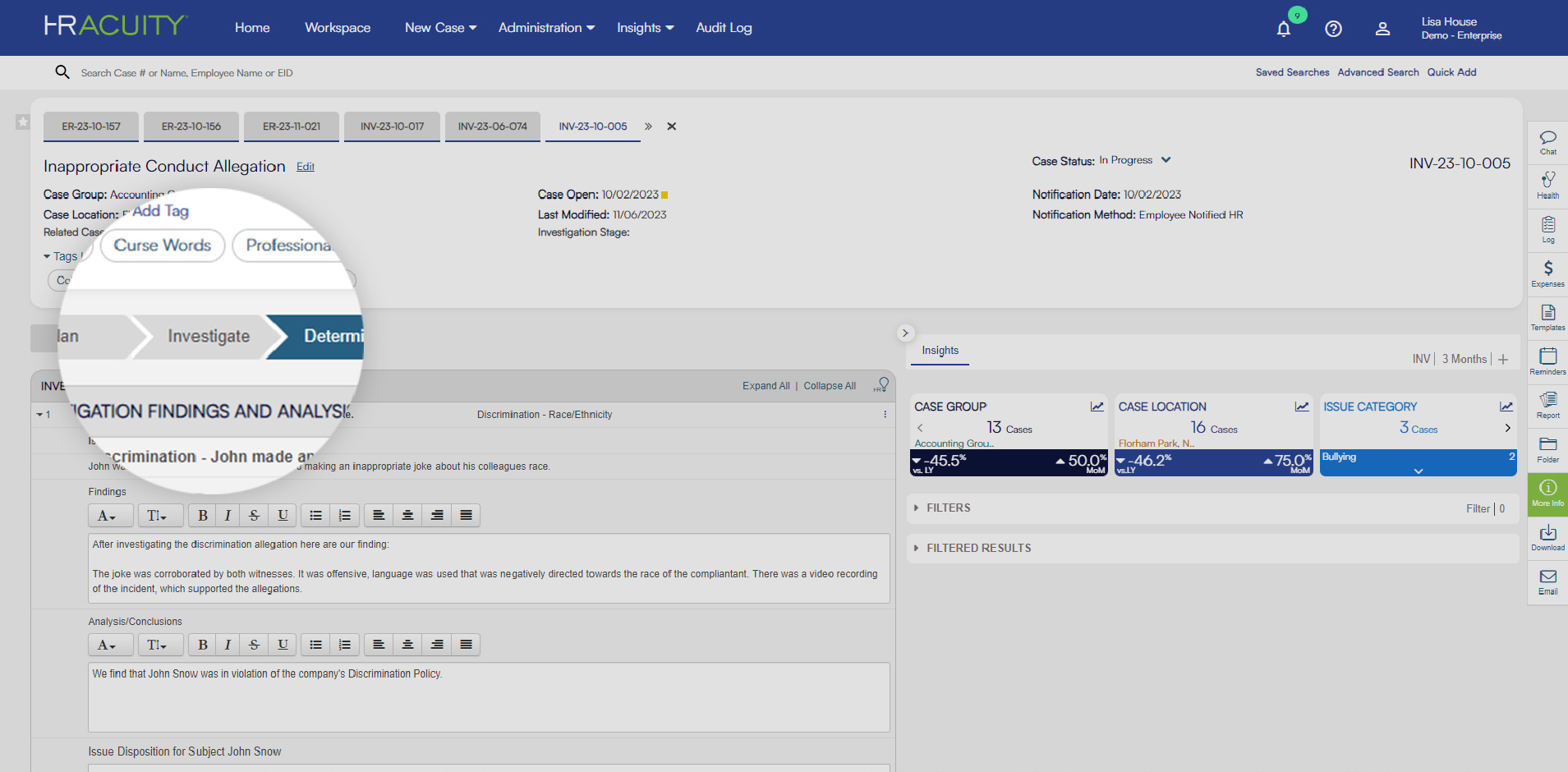 HR Acuity Screenshot