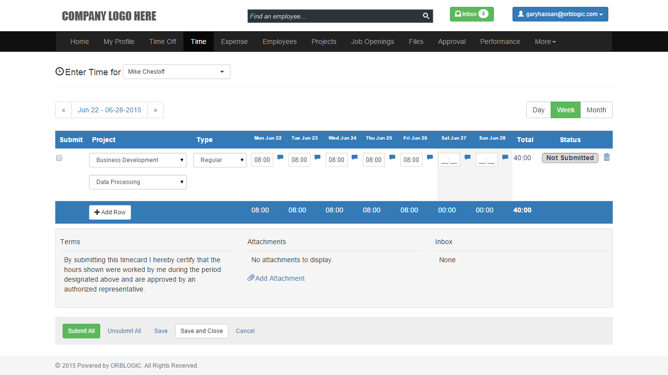 HRMatrix Screenshot