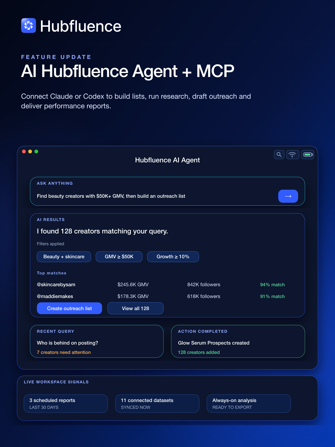 Hubfluence Screenshot