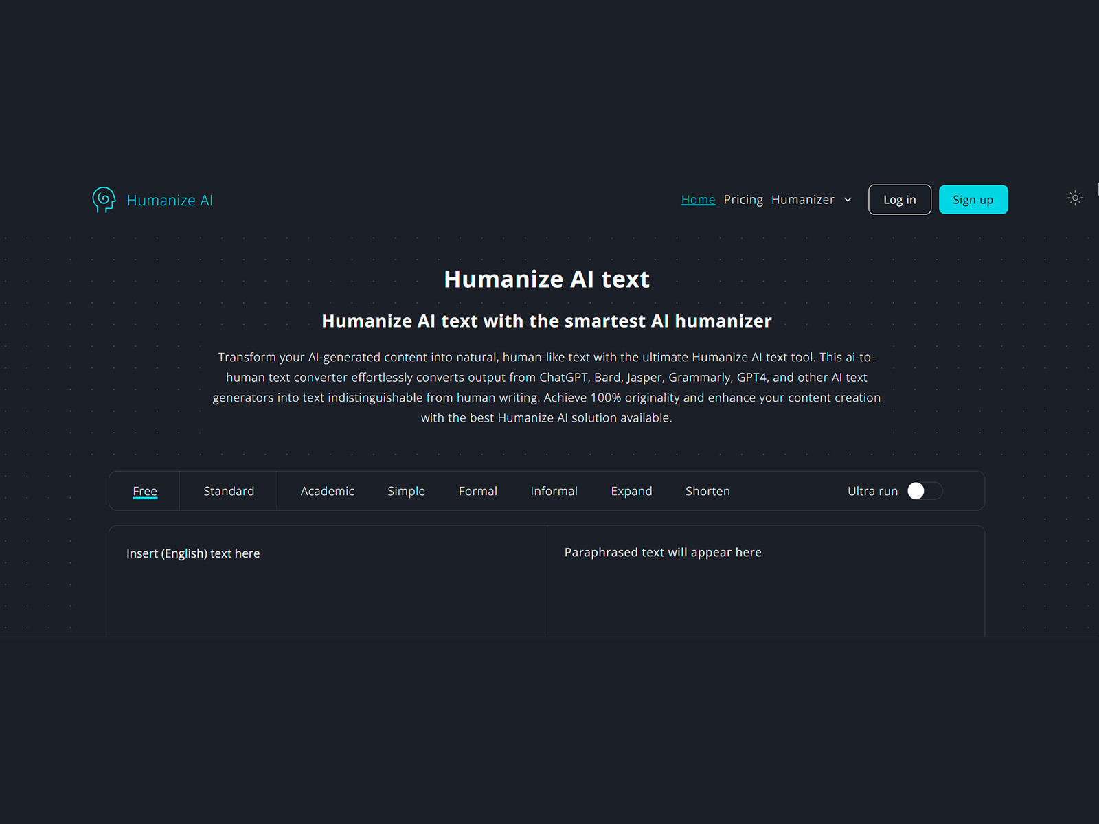 HumanizeAI.pro Screenshot