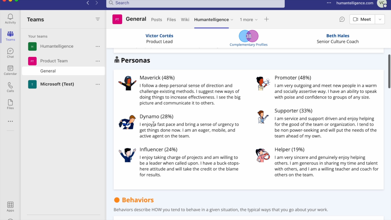 Humantelligence Screenshot