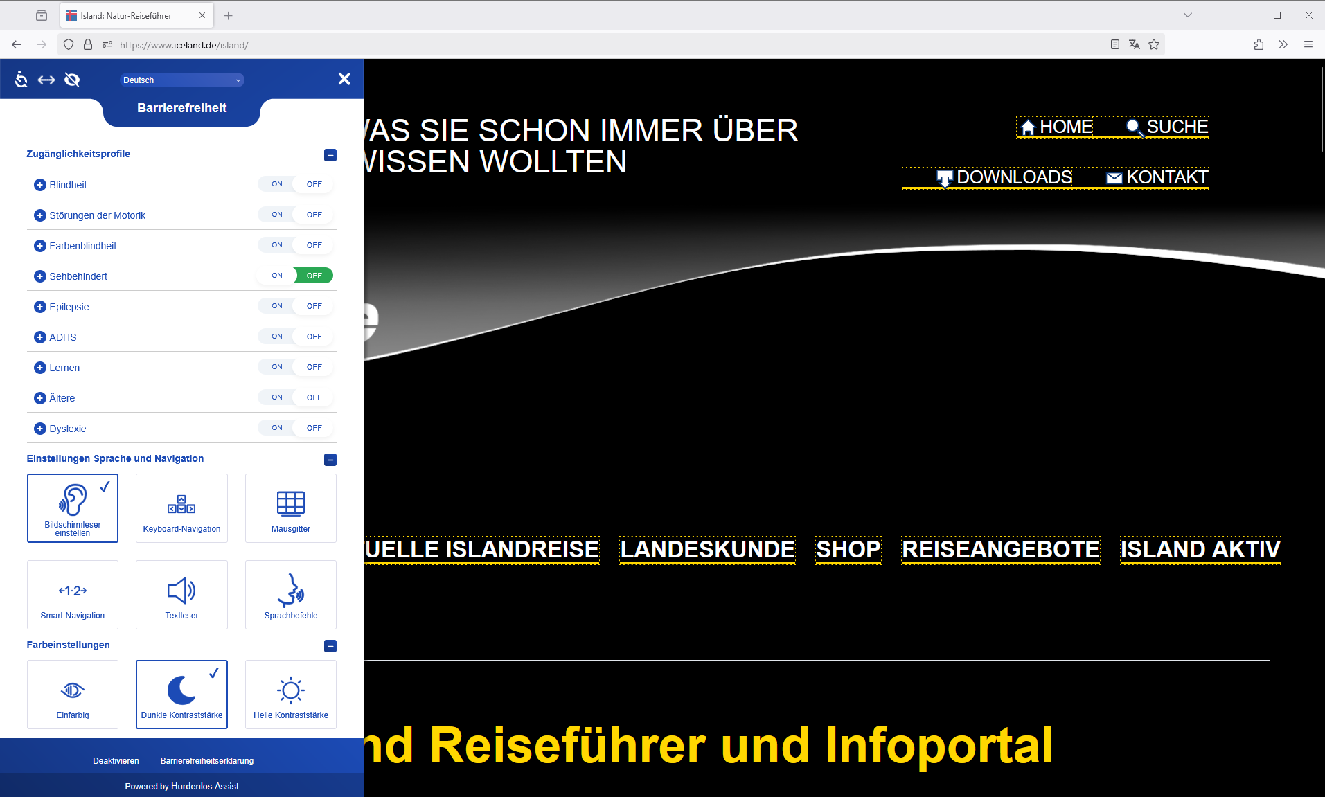 Hürdenlos.Assist Screenshot