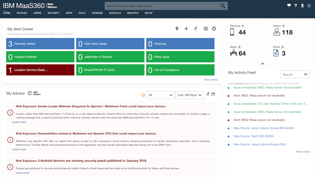IBM Security MaaS360 screenshot & Video