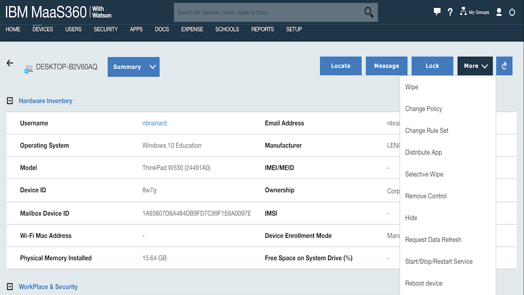 IBM Security MaaS360 screenshot & Video