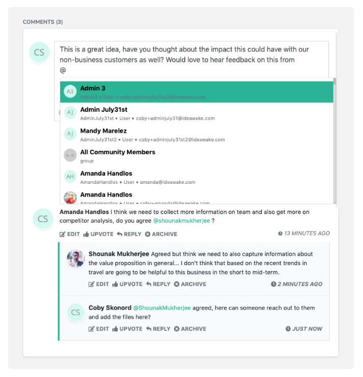 Ideawake Screenshot