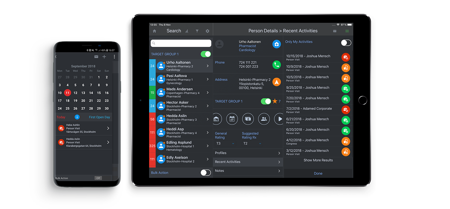 Inception CRM Screenshot
