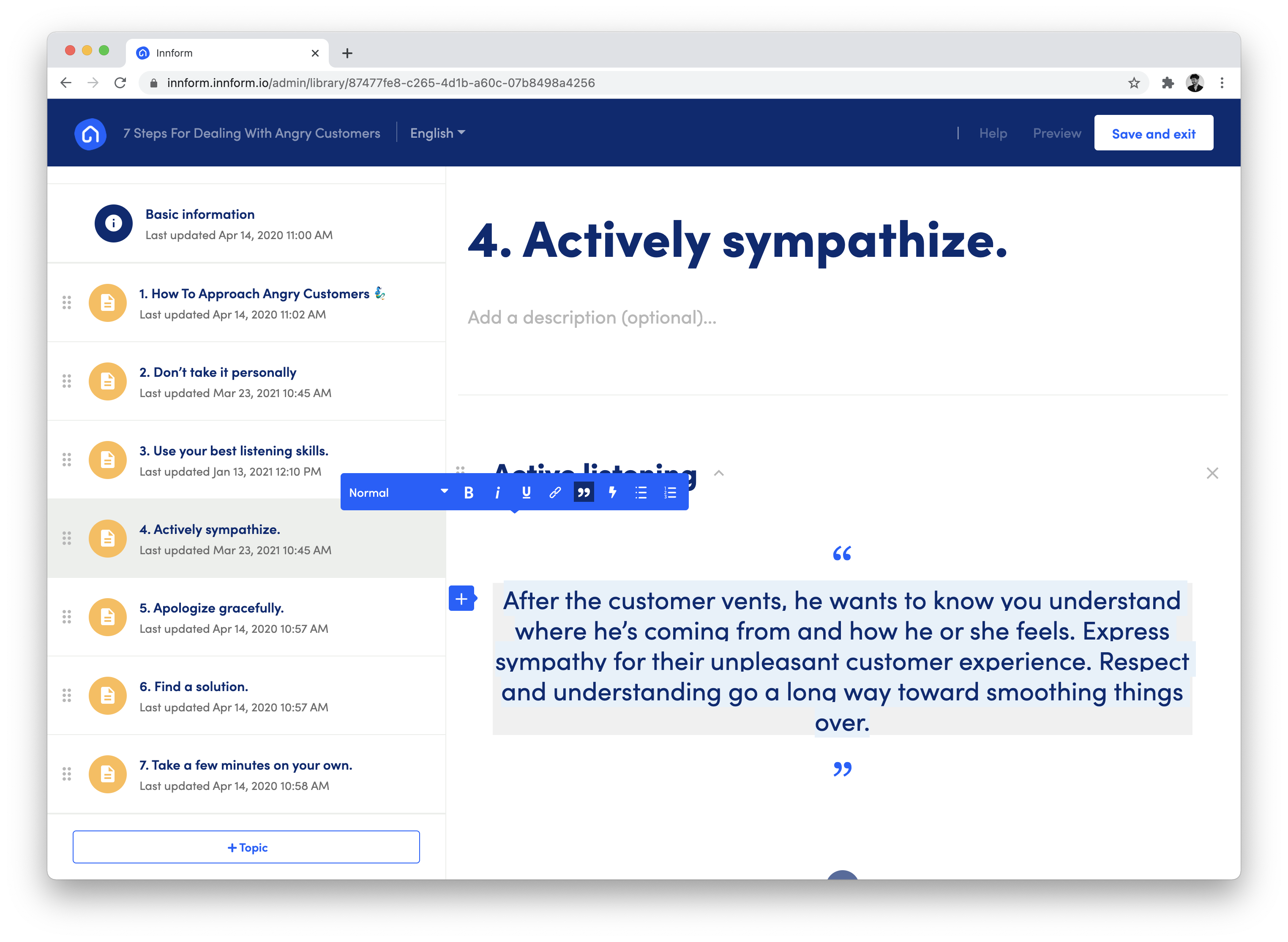 Innform Screenshot