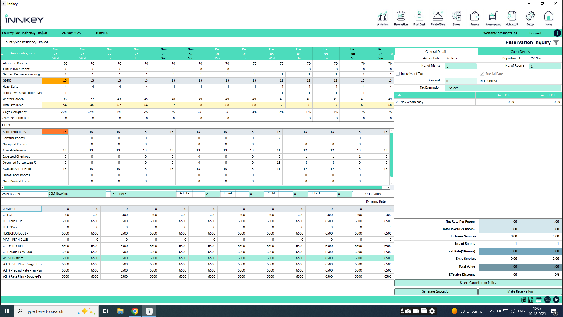 Innkey PMS Screenshot