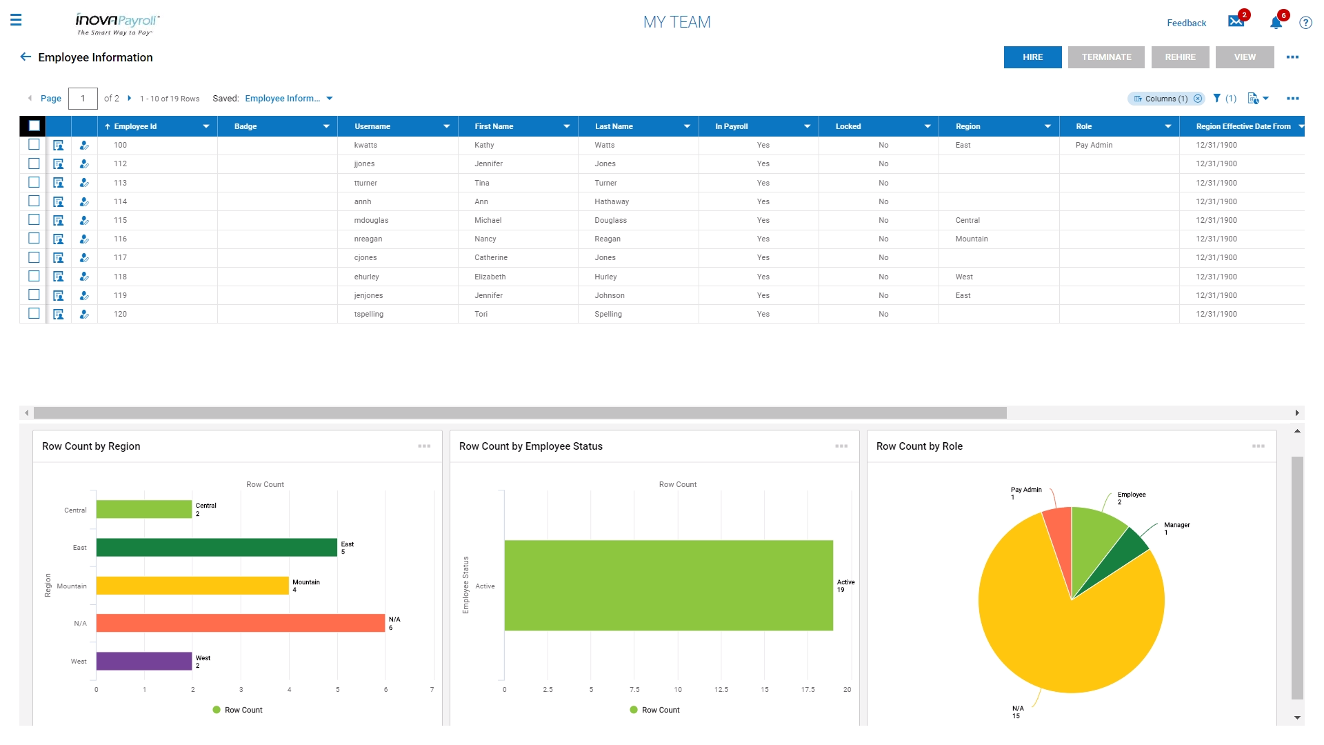 Inova Payroll Screenshot